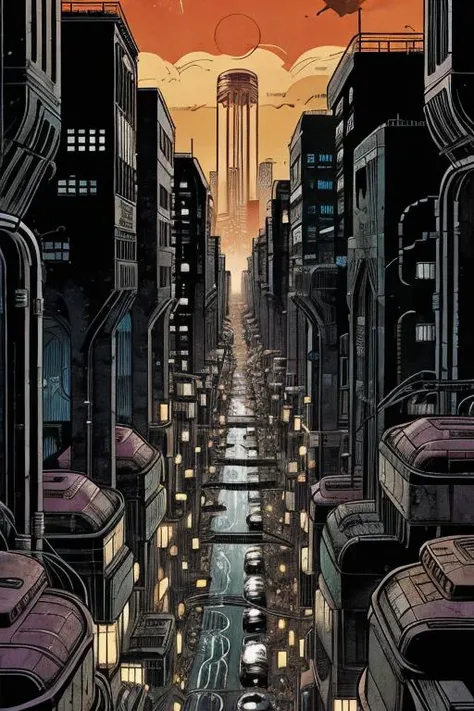 comic, distopian world