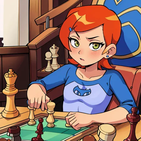 <lora:claasicgwen:0.9> claasicgwen playing chess