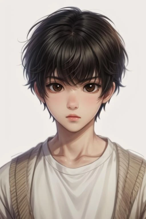 masterpiece, best quality, sketch, 1boy, solo, male focus, looking at viewer, upper body, , <lora:ren_kaidou:0.66>, ren_kaidou, black hair, brown eyes, , , ,