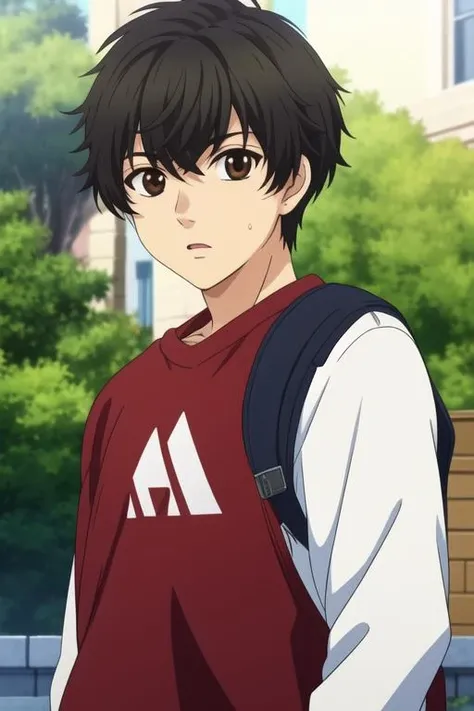 masterpiece, best quality, game cg, 1boy, solo, male focus, looking at viewer, upper body, depth of field, <lora:ren_kaidou:0.70>, ren_kaidou, black hair, brown eyes, sweatshirt, , ancient greece,
