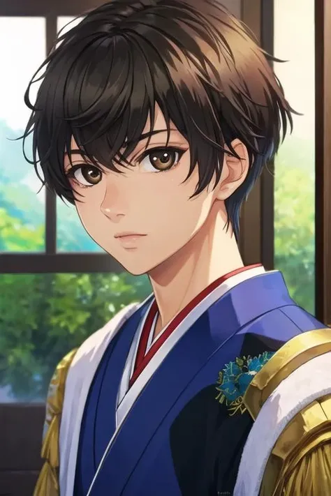 masterpiece, best quality, photorealistic, 1boy, solo, male focus, looking at viewer, upper body, , <lora:ren_kaidou:0.70>, ren_kaidou, black hair, brown eyes, , , feudal japan,