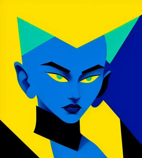 An image which uses bold shapes, amazing, (masterpiece:1.3), beautiful, attractive, masterpiece , low saturation, kind, enduring, cultured, grounded, striking, colorful,