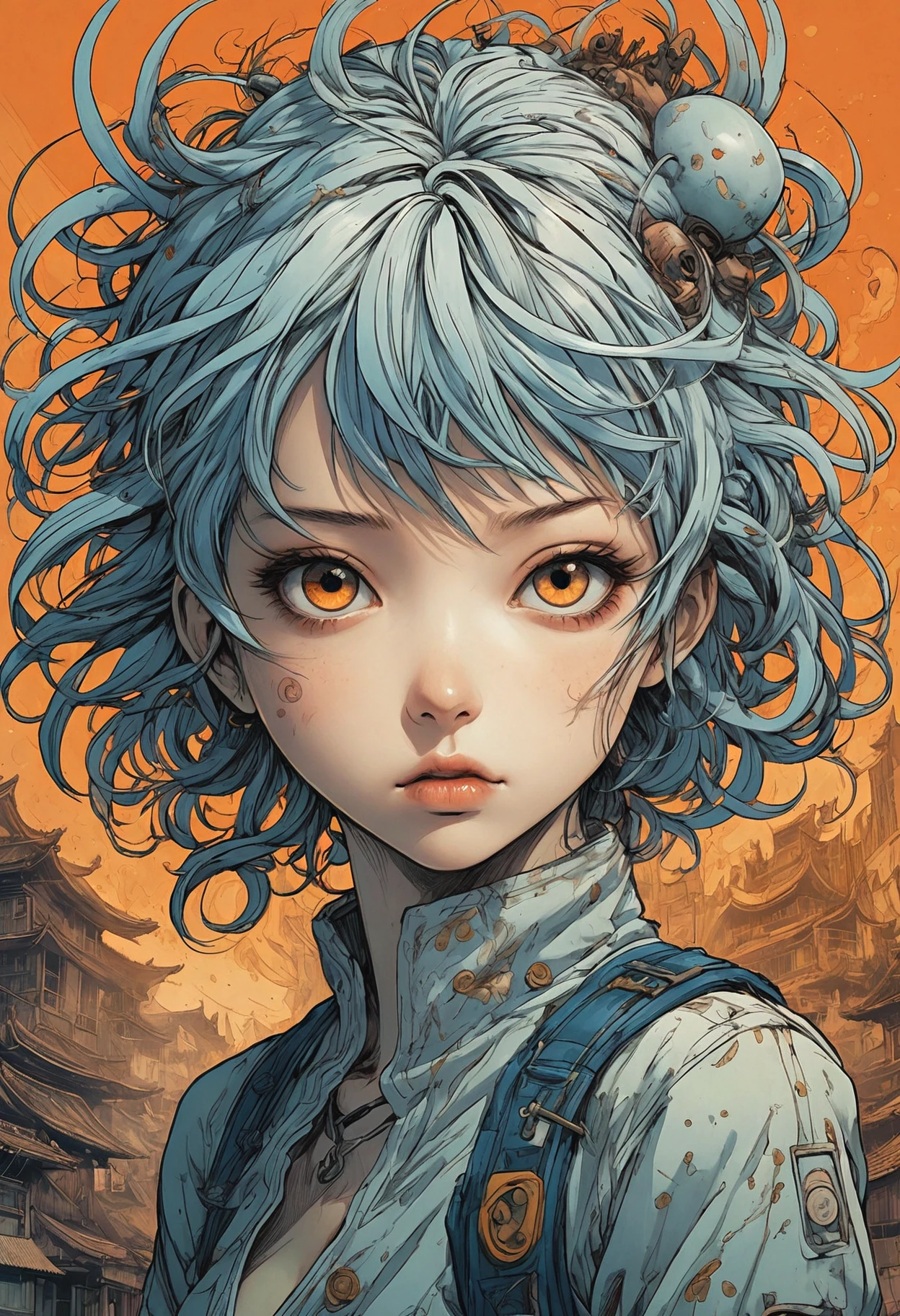 manga style dystopian style Johnson Tsang, rich color, (2000s style:0.65) (hand drawn, anime:1.2) (girl:0.8) , intricately detailed linework, vibrant colors, vintage 2000's manga key visual, Intricate linework and vibrant colors bring a sense of nostalgia to this 2000's style manga key visual. The artist Johnson Tsang has skillfully used hand drawn techniques to create a rich tapestry of detail in every frame. The use of anime influences is evident in the character design, but it never overshadows the overall composition. This piece is a testament to the beauty of vintage manga artistry. . bleak, post-apocalyptic, somber, dramatic, highly detailed . vibrant, high-energy, detailed, iconic, Japanese comic style