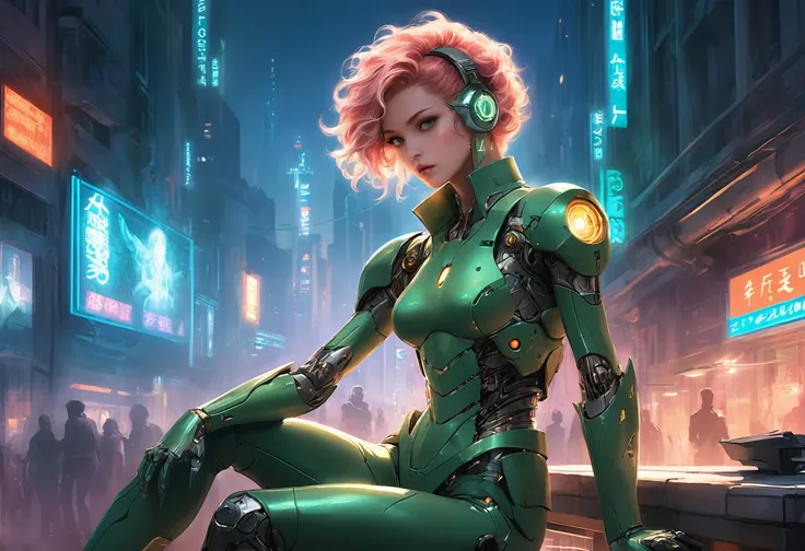 anime artwork ethereal fantasy concept art of Vittorio Matteo Corcos, Elegant, Cyberpunk Art, Memory, Cosplay Photograph, icon style, back-light, Digital painting, sfumato, Jagged Yangon, Comfortable, The digital artwork showcases Vittorio Matteo Corcos in his iconic style, exhibiting a cyberpunk atmosphere. The central focus is a memory captured from Yangon, with its jagged edges and back-lit ambiance. A comfortably seated cyborg adds a futuristic touch to the scene. The artist's signature sfumato technique enhances the overall aesthetic of the piece. This captivating image evokes feelings of nostalgia and anticipation for what lies ahead in this virtual world. . magnificent, celestial, ethereal, painterly, epic, majestic, magical, fantasy art, cover art, dreamy . anime style, key visual, vibrant, studio anime, highly detailed