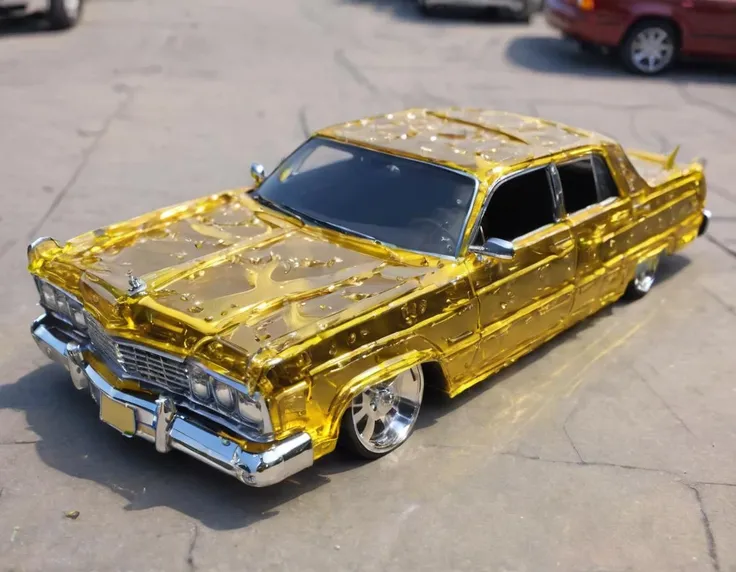 <lora:d4bz:1.2>lowrider car made out of d4bz