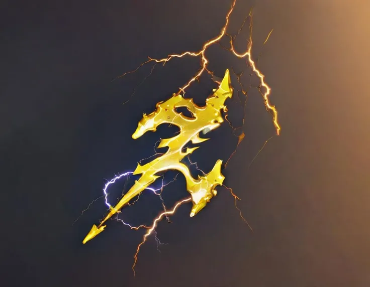 <lora:d4bz:1.2>lightning bolt logo made out of d4bz