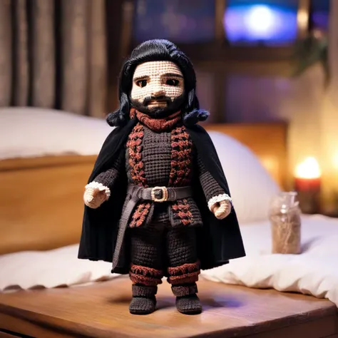 BJ_Sewing_doll , solo, medium shot of a man wearing nandortherelentless outfit on a nightstand on a wooden table in a simple bed
  <lora:NANDOR_THE_RELENTLESS-000035:1> <lora:LowRA:1> <lora:SDXL_Sewing_dol_v2:1>  <lora:add-detail-xl:-2>