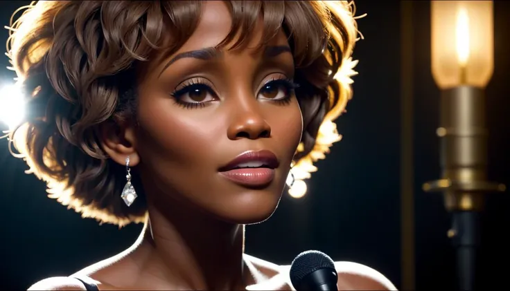 Whitney Houston, vhs effect, (poster:1.5), poster on wall, nostalgia, movie poster,
(skin texture), intricately detailed, fine details, hyperdetailed, raytracing, subsurface scattering, diffused soft lighting, shallow depth of field, by (Oliver Wetter), trending on CGSociety, Intricate, High Detail, Sharp focus, dramatic, photorealistic painting art by greg rutkowski