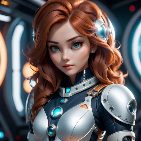 cinematic woman in space suit futuristic spaceship photo 35mm photograph, film, bokeh, professional, 4k, highly detailed, RAW photo, (high detailed skin:1.2), 8k uhd, dslr, soft lighting, high quality, Fujifilm XT3