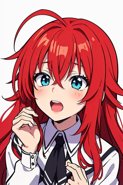 (masterpiece, best quality), 1girl, beautiful face,  <lora:rias_gremory:1> rias_gremory, long hair, ahoge, hair between eyes, school uniform, pleated skirt