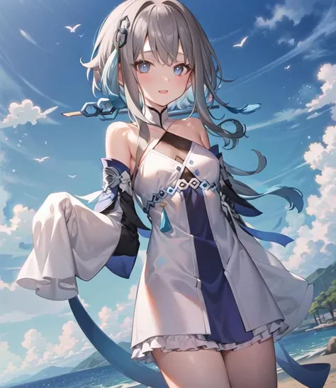 masterpiece, best quality, 1girl, solo, guizhong_genshin, default_dress, sleeves over wrists <lora:Guizhong:1>