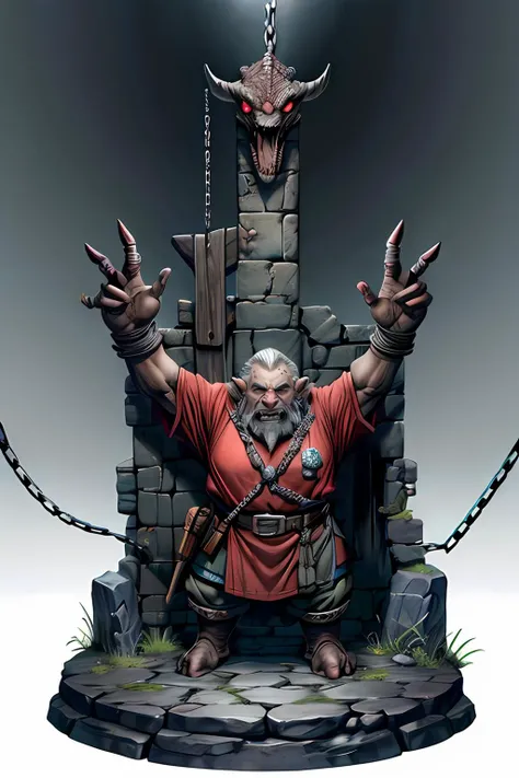 wjqflail full figure, dwarf cleric, intricate and detailed, chains, <lora:wjqflail-15:0.7>,
8k, highly detailed, jail, dungeon, Transparent,Fantasy, monster, dark, dwarf, <lora:more_details:0.7>