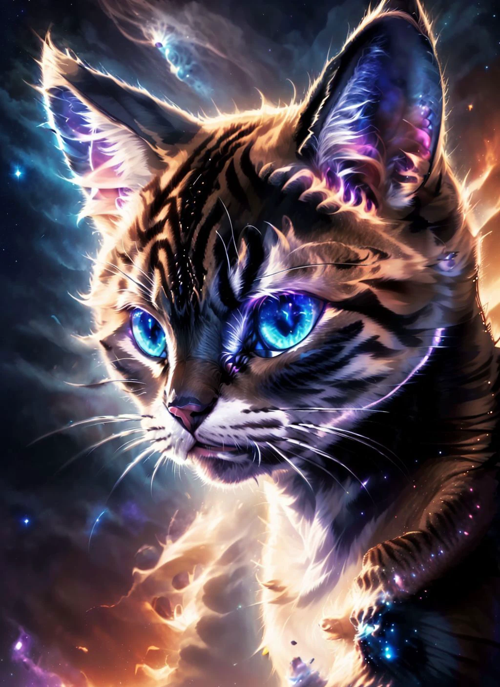(highly detailed), (cat:1.3), aura, detailed eyes <lora:ultrainstinct_v3_offset:0.8> <lora:NebulaDream_v1:1>