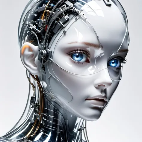gear,Parts, transparent,a professional closeup, photo of a glass human, white background, transparent body, visible veins, highly detailed, head, upper body, breathtaking, high resolution, beautiful, highest quality, masterpiece, <lora:wanxiang:1>
