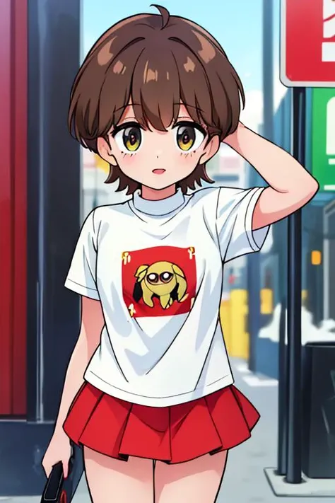 1girl, (((masterpiece))), top-quality, top-quality, High Details, Hirasawa Yui, 1girl, two yellow hairpin, short hair, A brown-haired, brown-eyed, 独奏, school clothes, underwear, bikini, thin blue ribbon, full body, full image, rainy weather, illustratio, comic strip, soothing tones, Subdued Color, Soft cinematic light, adobe lightroom, photolab, HDR, intricately and hyper-detailed、(((depth of fields))))。(((masterpiece)))。(((top-quality))).)((ultra-detailliert)))。(((illustratio)))。(((takeout))).dynamic focus.big breasts.(((Skyscrapers))).(((A city scape))).(((Face of happiness))). open mouth.(((put hands on the hip))).(((up chest))).((afternoon glow)).((the setting sun)).
