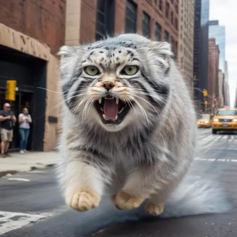 highly detailed photo of a (air elemental) floating above desert, ((s4s the pallas's cat)), open mouth, muscular, white hair, abstract, realistic, depth of field, City street, bus, new york city, photorealistic, cinematic photography,
<lora:RPGAirElementalXL:0.3><lora:s4sV1:1>