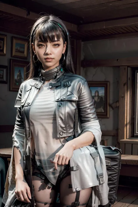 (realistic:1.3), finely detailed, quality, rembrandt lighting, (masterpiece:1.2), (photorealistic:1.2), (best quality), (detailed skin:1.3), (intricate details), dramatic, ray tracing, 1girl, tololo, 21 years old, detailed skin texture, (blush:0.5), (goosebumps:0.5), subsurface scattering, smiling, medium breasts, long hair, bangs, hair between eyes, full body, (bright sunny day), <lora:Girls' Frontline-Tololo AK-alfa (With multires noise version):1>