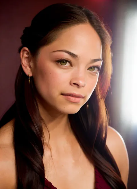 portrait style selfie photo, solo mid shot portrait photo of [Alexa Breit|Zoe Saldana] as [Alexis Bledel|Michelle Monaghan] as a real life version of (Black Cat:1.28)
open office fantasy background, charming smirking
by Casey Baugh and Makoto Shinkai ultra realistic highly detailed intricate photorealistic analog style photograph sharp focus on eyes, cinematic lighting