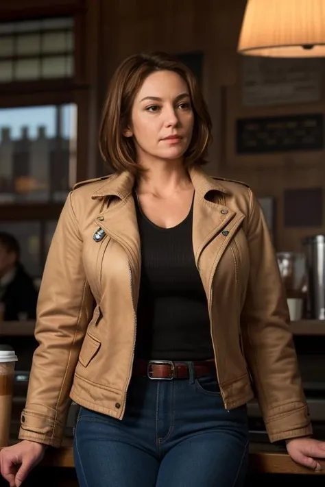 real, realistic, atmospheric scene, masterpiece, best quality, (detailed face, detail skin texture, ultra-detailed body:1.1),cinematic light,
<lora:dianelane_smf_lora_v2-000004:0.9>, d1an31an3-smf on a coffee shop drinking a coffee wearing a casual outfit, jacket