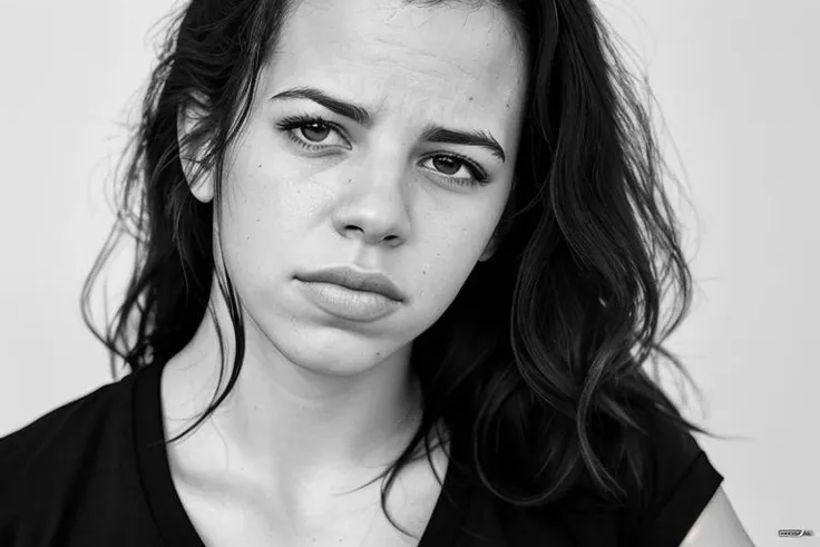 portrait of DEN_Nekane wearing a black top in front of a plain black background, headshot, centre frame, face focus, head focus,
[pouty sad miserable]
photorealistic, high detail, detailed, realistic, intricate,
