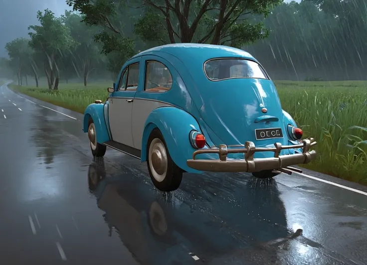 obc22 Car <lora:22_vehicle_obc22:1.0> on a road,
outside, blue,
nature at background, professional, realistic, high quality,
Heavy rain and windy, <lora:general_vehicle:-0.25>