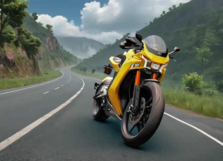 obc06 Motorcycle <lora:06_vehicle_obc06:1.0> on a road, 
outside, good,
nature at background, professional, realistic, high quality,
Humid and partly cloudy, <lora:general_vehicle:-0.15>