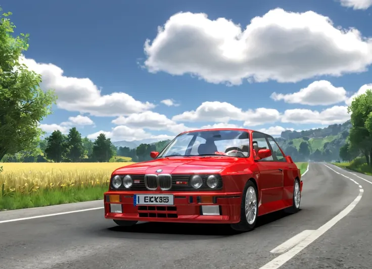 obc16 Car <lora:16_vehicle_obc16:1.0> on a road, 
outside, rich,
nature at background, professional, realistic, high quality,
Partly cloudy with sun, <lora:general_vehicle:-0.20>
