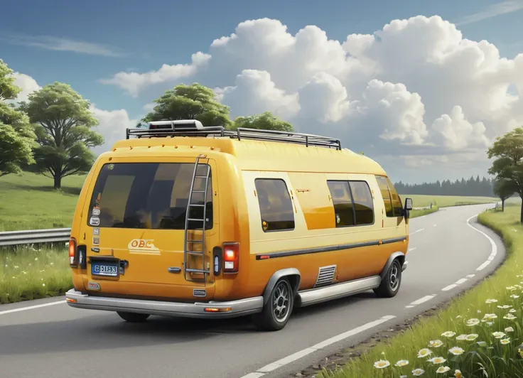 obc11 Van <lora:11_vehicle_obc11:1.0> on a road, 
outside, rich,
nature at background, professional, realistic, high quality,
Partly cloudy with sun, <lora:general_vehicle:-0.20>