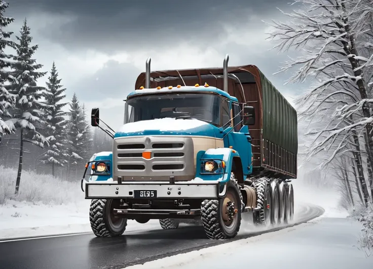 obc13 Truck <lora:13_vehicle_obc13:1.0> on a road,
outside, clockwork,
nature at background, professional, realistic, high quality,
Snowstorm with strong winds, <lora:general_vehicle:-0.05>