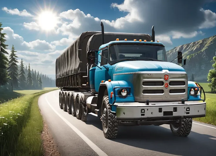 obc13 Truck <lora:13_vehicle_obc13:1.0> on a road,
outside, shadowy,
nature at background, professional, realistic, high quality,
Partly cloudy with sun, <lora:general_vehicle:-0.10>