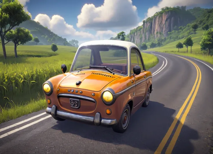 obc04 Car <lora:04_vehicle_obc04:1.0> on a road,
outside, good,
nature at background, professional, realistic, high quality,
Humid and partly cloudy, <lora:general_vehicle:-0.15>