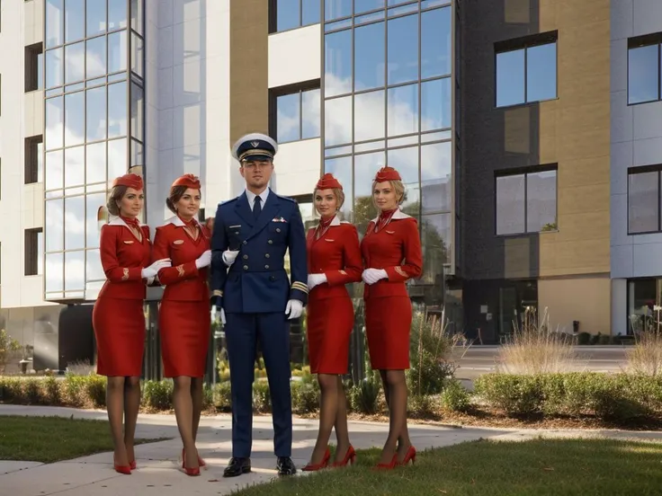 a perfect photo of a leonardo dicaprio in pilot costume, captain costume, air force uniform, white flight cap, <lora:airforce_V2:1>