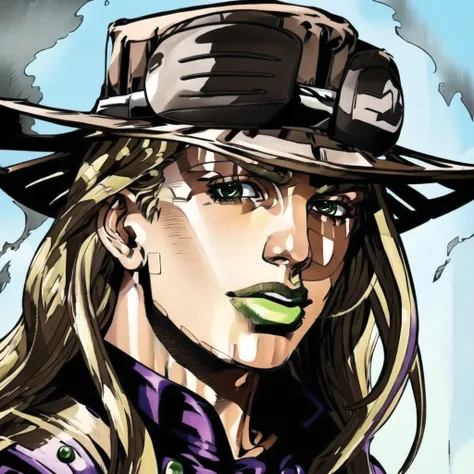 Gyro_Zeppeli, <lora:GGAS_Gyro_Zeppeli:0.8>, illustration, masterpiece, best quality, ultra detailed,highly detailed,insanely detailed, hdr, 8k, creativity,design,aesthetics,visual,artistry,craftsmanship,style,technique,expression,imagination,talent
