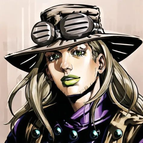 Gyro_Zeppeli, <lora:GGAS_Gyro_Zeppeli:0.8>, illustration, masterpiece, best quality, ultra detailed,highly detailed,insanely detailed, hdr, 8k, creativity,design,aesthetics,visual,artistry,craftsmanship,style,technique,expression,imagination,talent