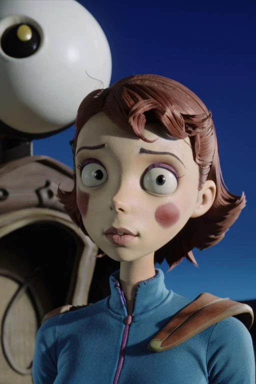 TimBurton Animation, portrait of Nausicaa, 1girl, solo <lora:TimBurton_Animation_offset:1> <lora:Nausicaa V0.5:.6>