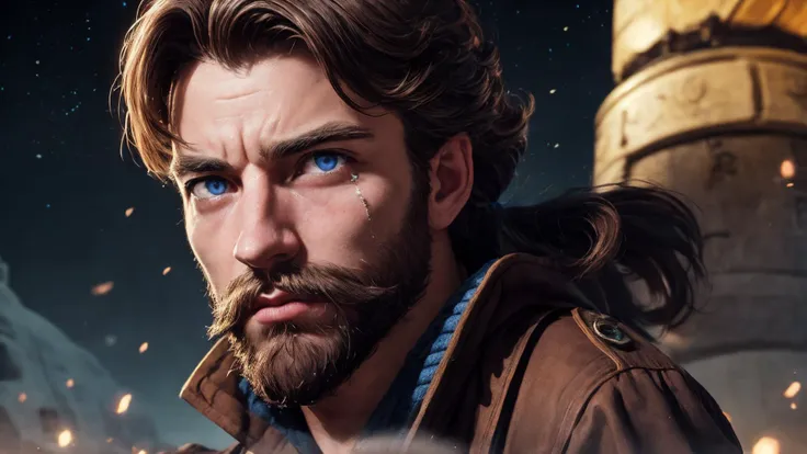 an awarded profesional photography of (1man:1.3) angel with purple eyes blue eyes eyes and Trimmed Brows and male Regal pompadour with side part hairstyle hairstyle and anchor beard with mustachein Cocoa Puff Brown color, he wear patriotic costume and Monolithic glasses tears, Composing music in moon ,(epic scene:1.3),ultradetialed character with perfect face,detailed skin,(ultrasharp:1.3),(masterpiece:1.1),best quality,(photorealistic:1.2),ultrarealistic,realistic ultradetailed character,4k perfect quality, <lyco:GoodHands-beta2:1> by by Massimo Vitali Rembrandt Lighting camera angle from behind and feet out of frame Magnificent,Imperceptible detail,Intricately designed, (perfect quality face:1.5) hyper-detailed complex, insanely detailed, detailed clothes, detailed skin, detailed body,