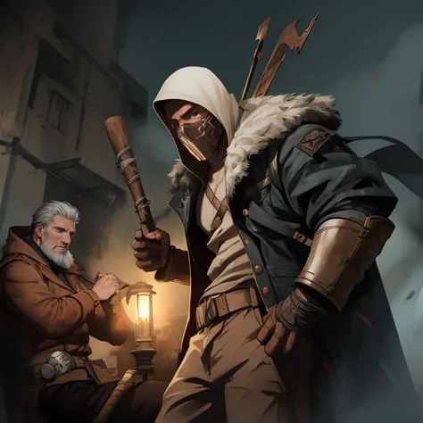 two men, Konig fucking Ghost, [open jacket, masks, buff, Cliff] (sex)
Masterpiece, [depth of field, warm lighting]