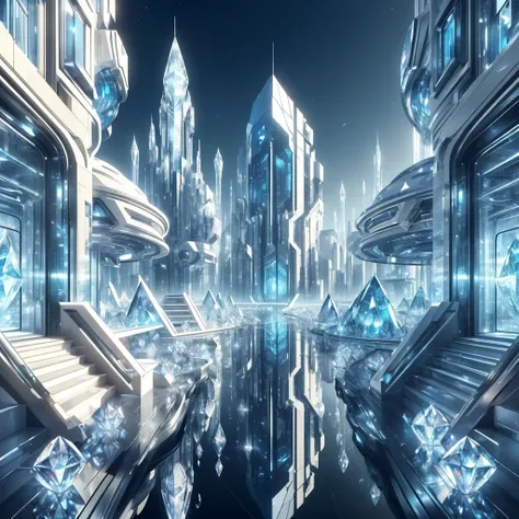 <lora:GemTech-22:0.8>, gemtech , scifi, internal reflections , transparent, inner details   ,  diamond ,
shopping district , (crowded:1.2)