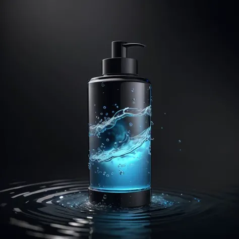 (8k, RAW photo, best quality, masterpiece:1.2),(realistic, photo-realistic:1.37),Water dispenser,(shiny background:1.2),black theme,water surface, <lora:cosmetics_v2:0.5>,solo focus,Product Feature