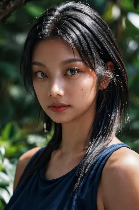 (masterpiece, best quality, beautiful quality, photorealistic, detailed lighting, extremely detailed skin, extremely detailed hair, shadows, 8k, a picture of a woman, black hair, upper body, 1girl, looking at viewer, fcPortrait:1.2), <lora:add_detail:1>, <lora:koikeeiko_lora-07:0.9:OUTALL>