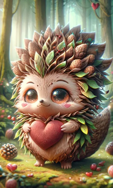 hedgehog in the forest, made of pinecone, ral-smlvltnpls, ral-mytfrst <lora:ral-smlvltnpls-sdxl:1> <lora:ral-mytfrst-sdxl:1> <lora:add-detail-xl:0.8>