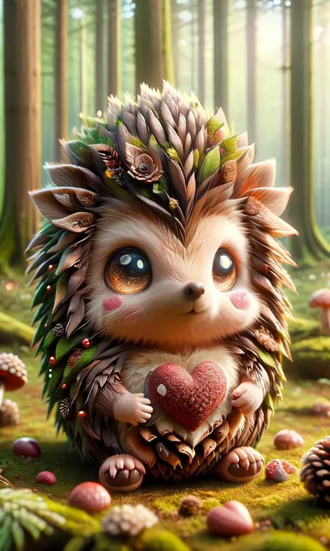 hedgehog in the forest, made of pinecone, ral-smlvltnpls, ral-mytfrst <lora:ral-smlvltnpls-sdxl:1> <lora:ral-mytfrst-sdxl:1> <lora:add-detail-xl:0.8>