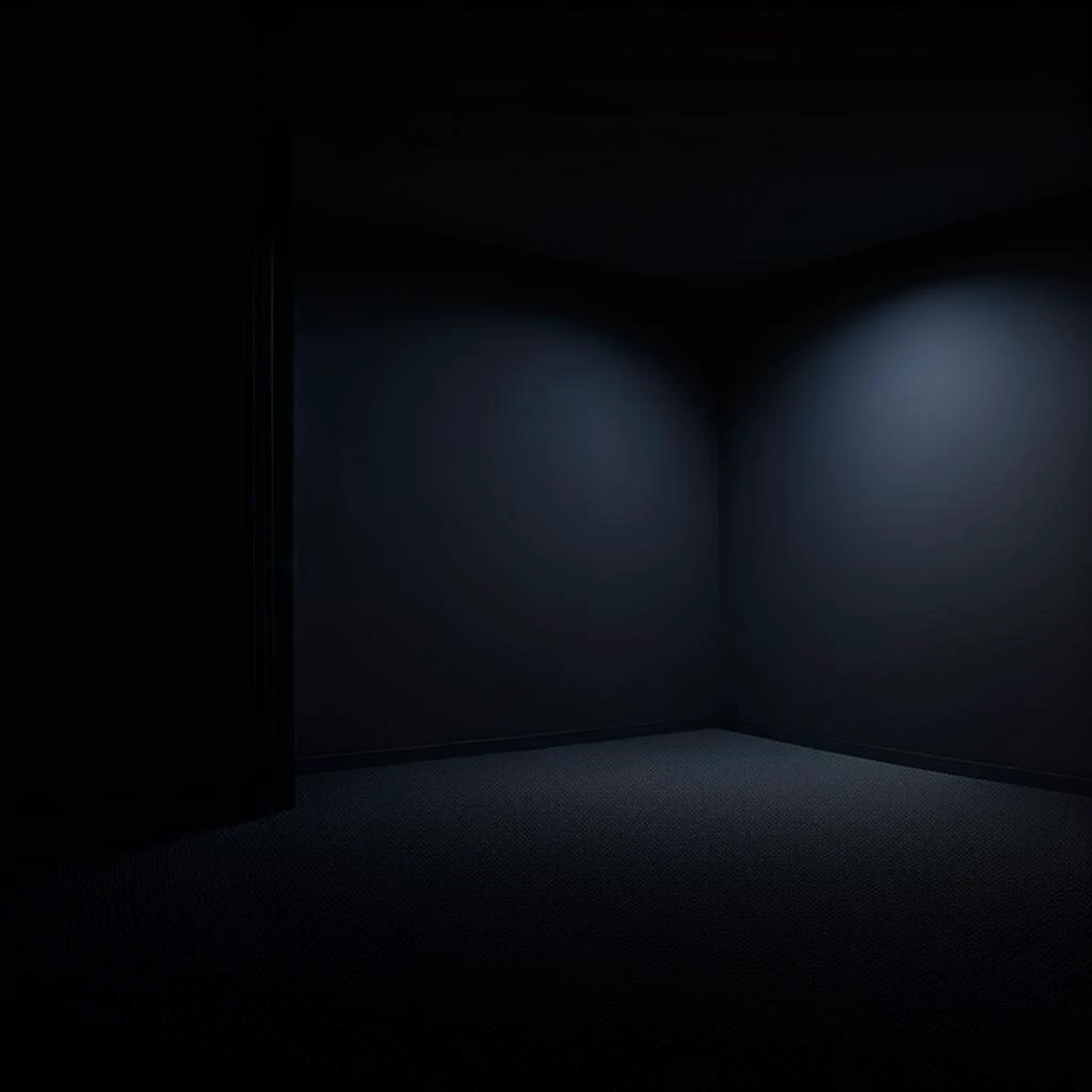 a dark room