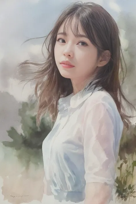 (masterpiece, realistic:1.4), (extremely intricate:1.2)>, close shot , portrait,(upper body:1.2), (from front:1.3), 191971 dress, backless dress, (long dress:1.2), very long hair, breasts, bare shoulders, sky, ocean, water, looking at viewer, italian, head tilt, wind, cloud, sunlight, outdoor, 1girl, solo, BREAK, cinematic light, ultra high res, 8k uhd, film grain, perfect anatomy, exquisitely detailed skin, best shadow, delicate, RAW,highres, <lora:Colorwater_v4:0.9>