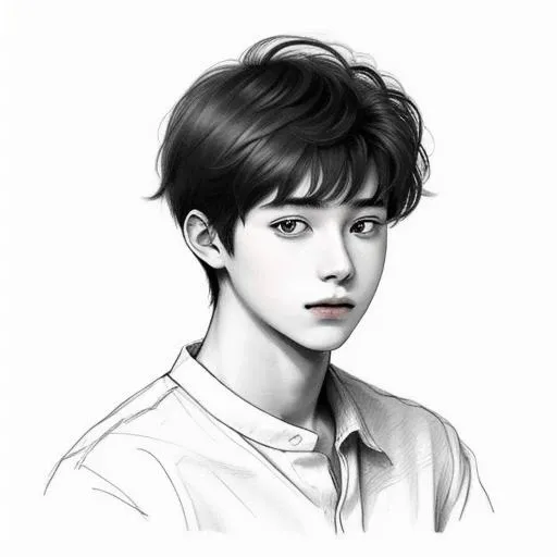 ,a 19yo man, (literary sketch:0.6, quick sketch:0.9, 5 Minute Drawing Challenge:1, simple lines:1.6, not colors), White background, rough:0.6, <lora:try2:0.1>,