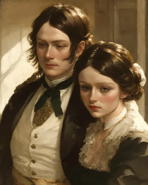 A finnish romantic nationalism classical painting, (painted by Akseli Gallen-Kallela and Eero Jrnefelt, Albert Edelfelt:1.4), by classipeint