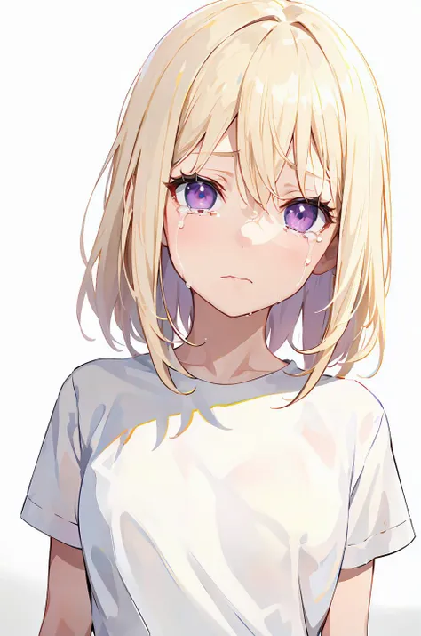 masterpiece,best quality,absurdres,1girl,solo,front view,white background,looking_at_viewer,eye contact,solo,white background,standing,upper body,
<lora:char-mygoä¸è§åè¯ Misumi Uika (Bang dream! Ave Mujica)>,misumi uika,white shirt,short sleeves,brown skirt,miniskirt,
(CryingBlood:1.2),blood,<lora:ç»è-ç¼çæµè¡Crying Blood Concept LoRA>,expressionless,cowboy_shot,