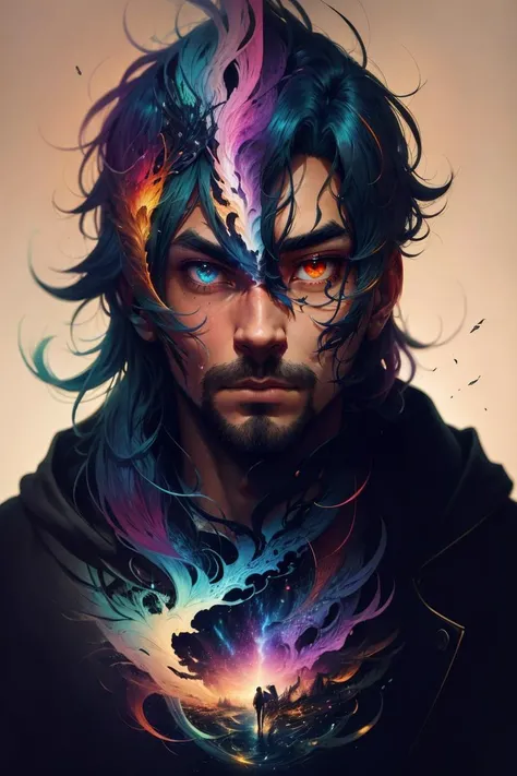 colorhalf00d, Full shot of a man, (facing viewer:1.1), <lora:colorhalf00d:0.7>