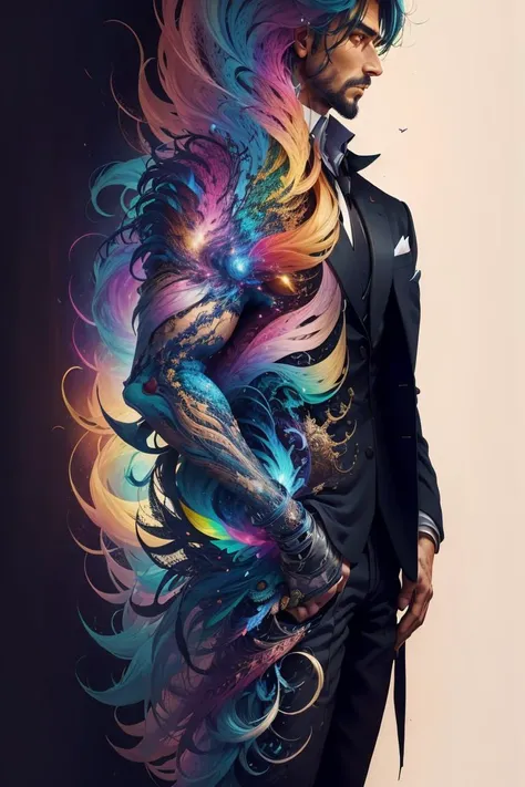 colorhalf00d, Full shot of a man, <lora:colorhalf00d:0.8>