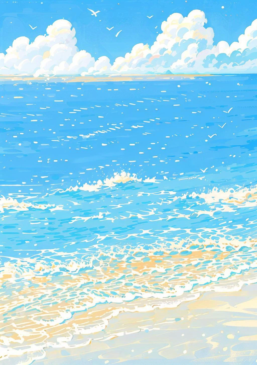 waves, sparkle, no humans, black background, water, ocean, bird, cloud, animal focus, sky <lora:water_20230709214459:0.8>